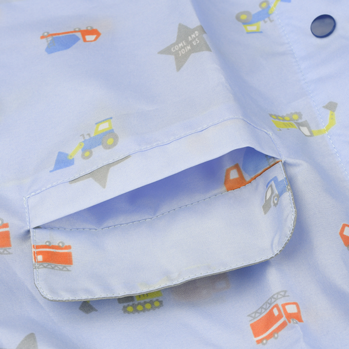 akachan honpo - 雨衣-交通工具-藍色