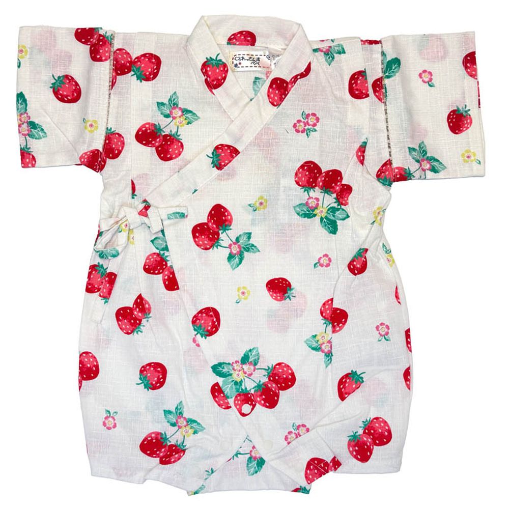 甚平包屁衣-乳白色