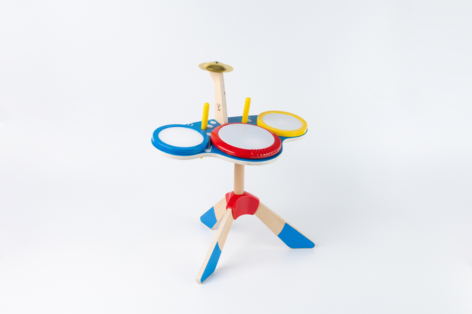 德國 Hape - 三重動感電子鼓