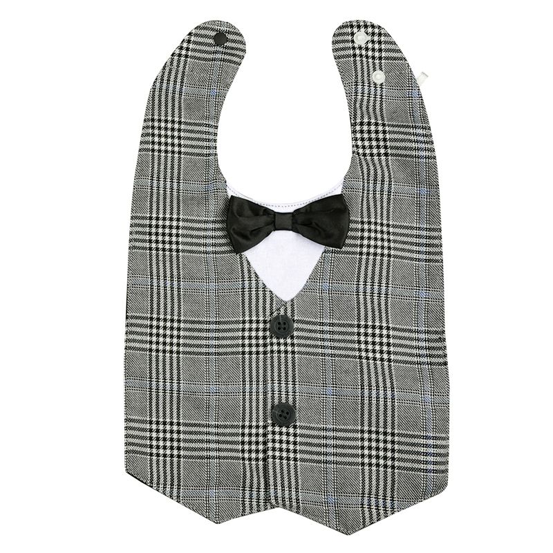 akachan honpo - 分腳連身衣&圍兜-黑色