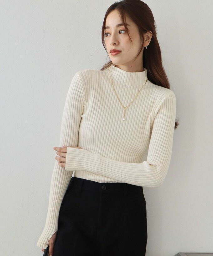 日本 BLUE EAST - 小立領坑條針織上衣-果實紅