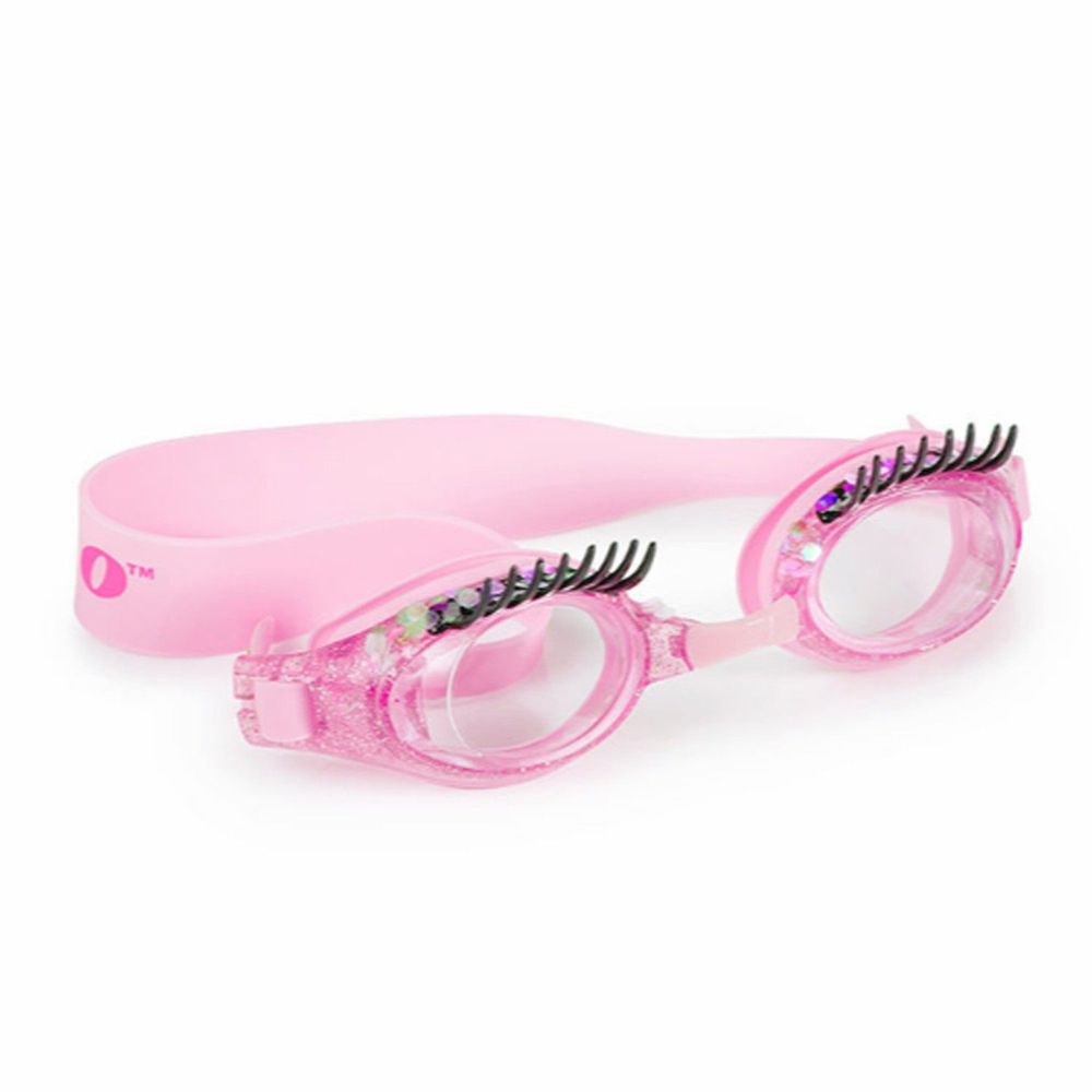 美國Bling2o - 兒童造型泳鏡 睫毛彎彎-粉紅色 (3-15歲)