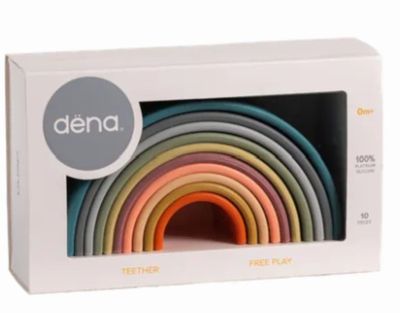 DENA - 西班牙多功能益智軟積木.疊疊樂-彩虹10入-大地色 (有3色可選)