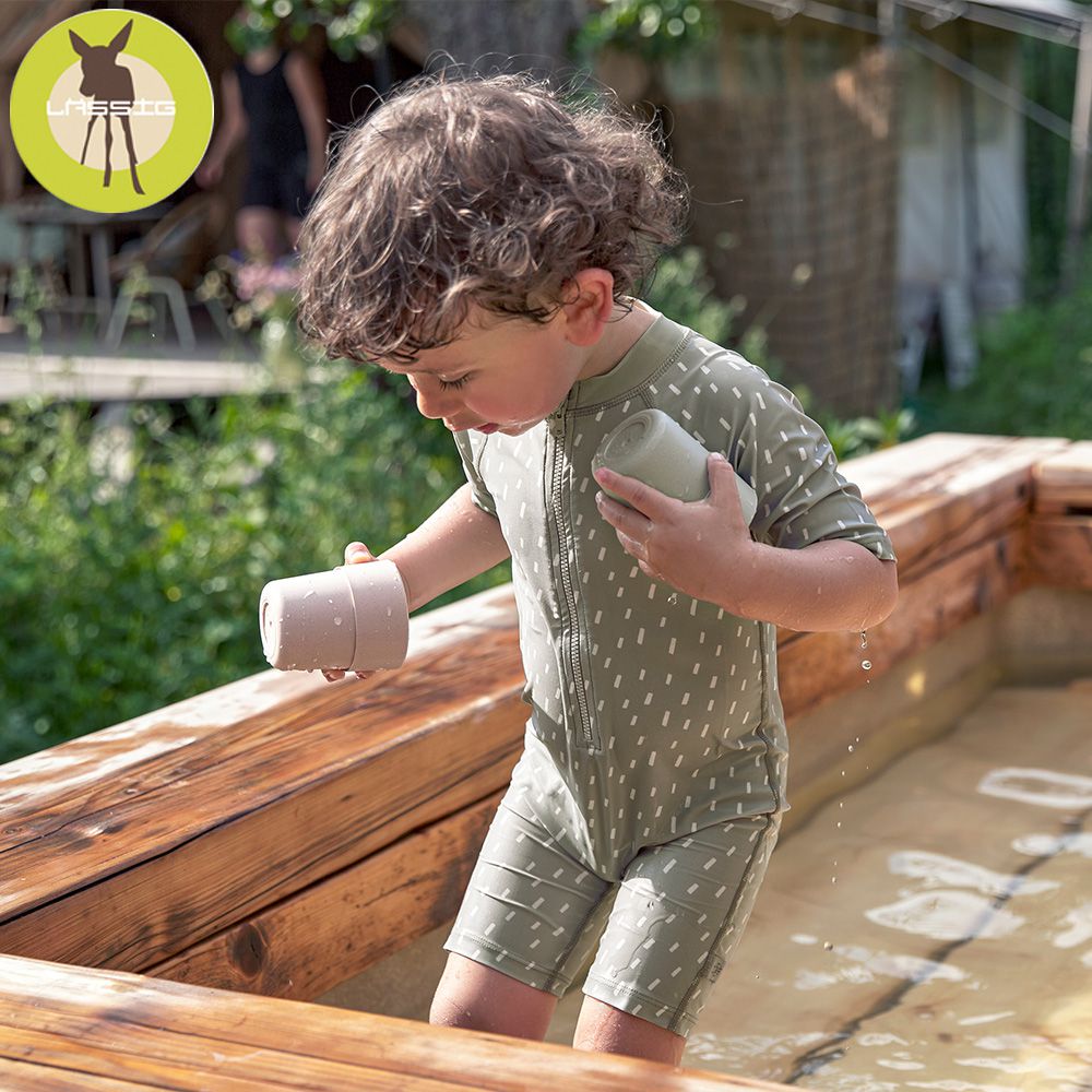 德國 Lassig - 嬰幼兒抗UV短袖連身式泳裝-大嘴鳥