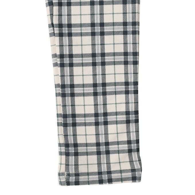 akachan honpo - 10分長經典褲 裏起毛-一般合身款-藍色