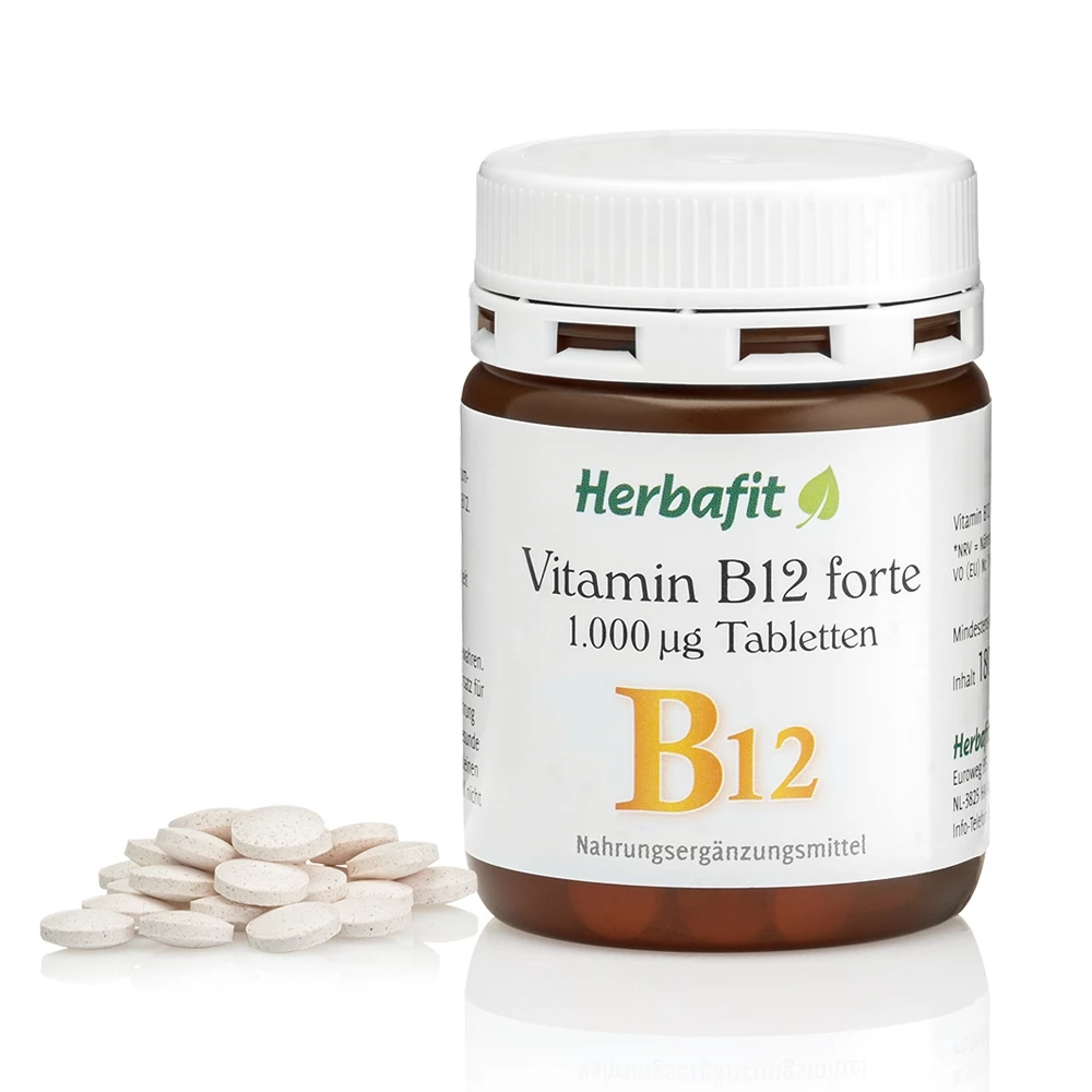 Sanct Bernhard 德國百年草本-Herbafit 維生素B12 1000mcg 錠狀 (180顆/罐)