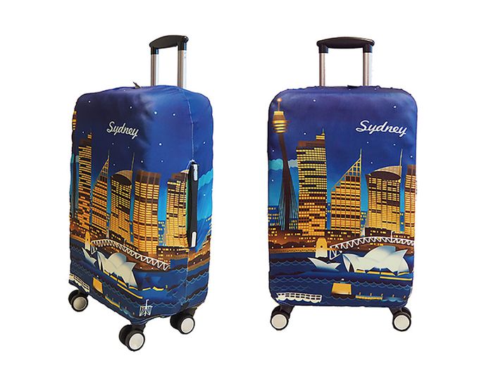 little chili - 繽紛行李箱套 M號-雪梨-24吋 -高60 寬40 厚度25cm