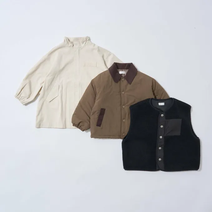 日本 b-ROOM - 可愛毛毛保暖背心-黑