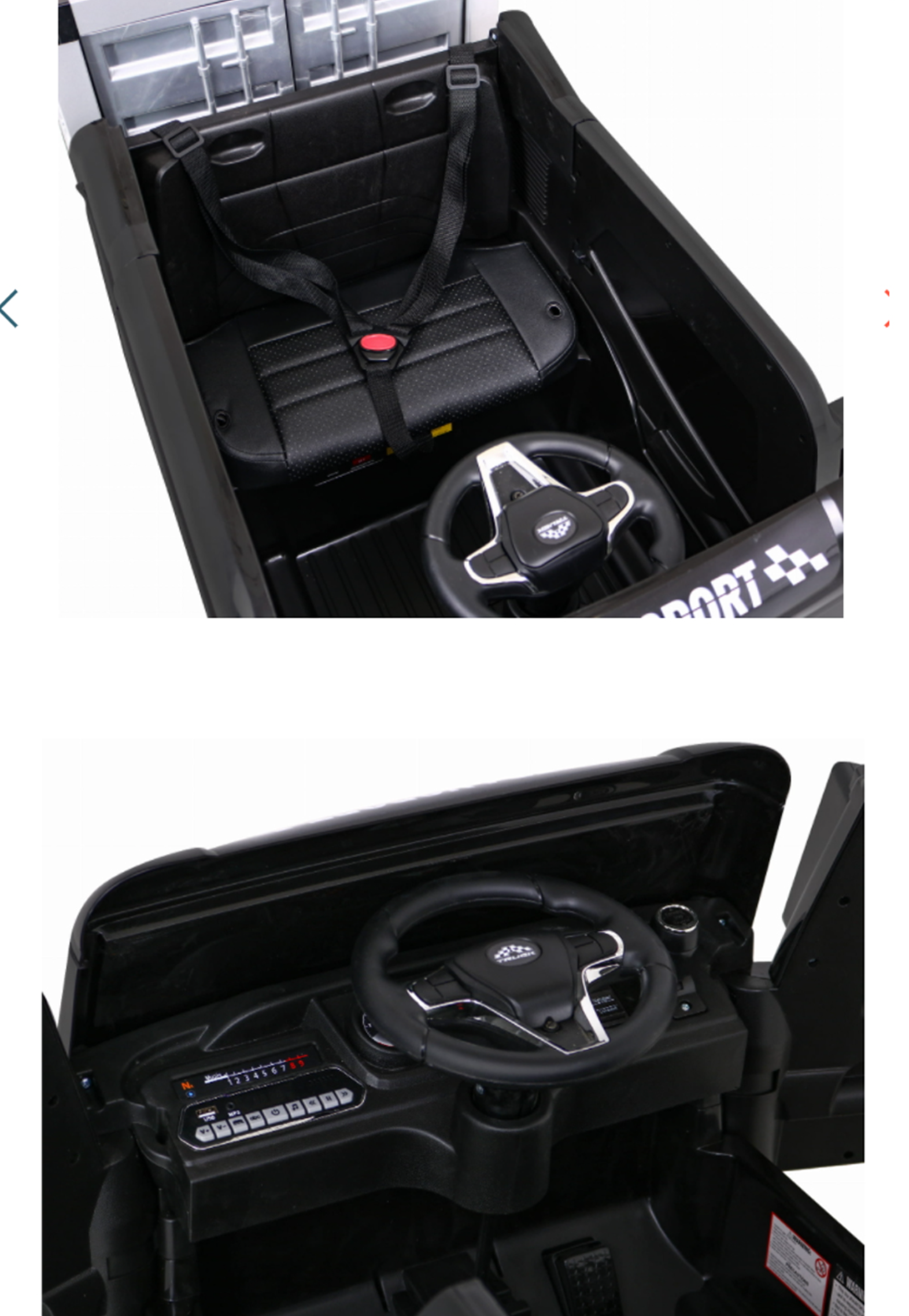 聰明媽咪兒童超跑 - 貨櫃車造型 四驅兒童電動車-天使白