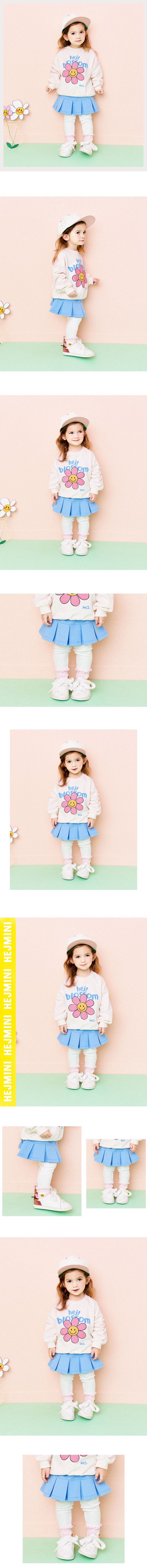 韓國 HEJMINI - 寬百摺褲裙