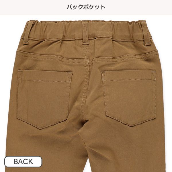 日本西松屋 - 彈性好動百搭長褲-卡其