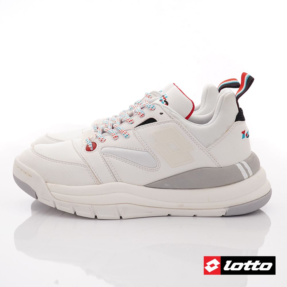 LOTTO樂得 - 復古女段休閒老爹鞋-運動鞋-白