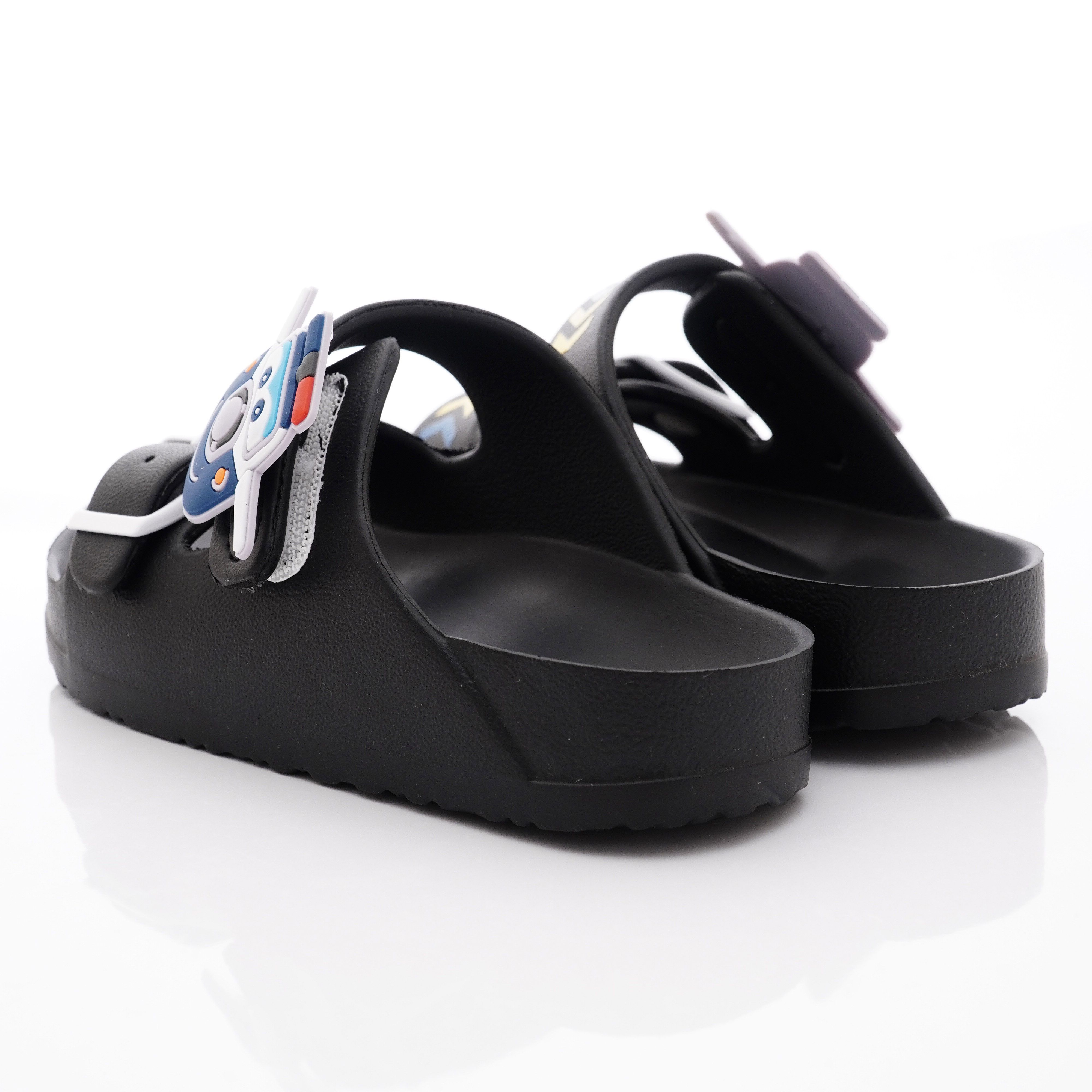 Super Wings - 超輕量休閒涼鞋/拖鞋(中小童段)-黑-S204706黑