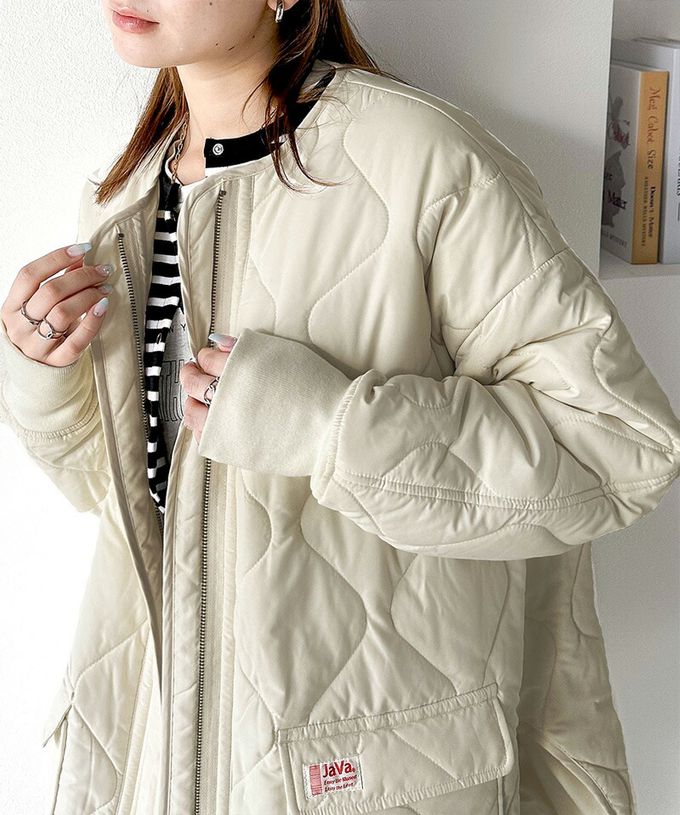 日本 Classical Elf - 超強8way 聯名雙面絎縫寬版外套(帽可拆)-象牙