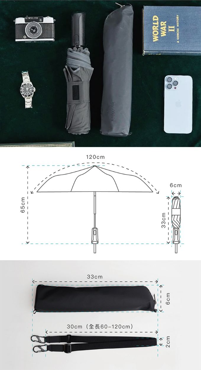 Rainstory - 極致抗風傘 Ultra Strong-玄鐵灰-410g