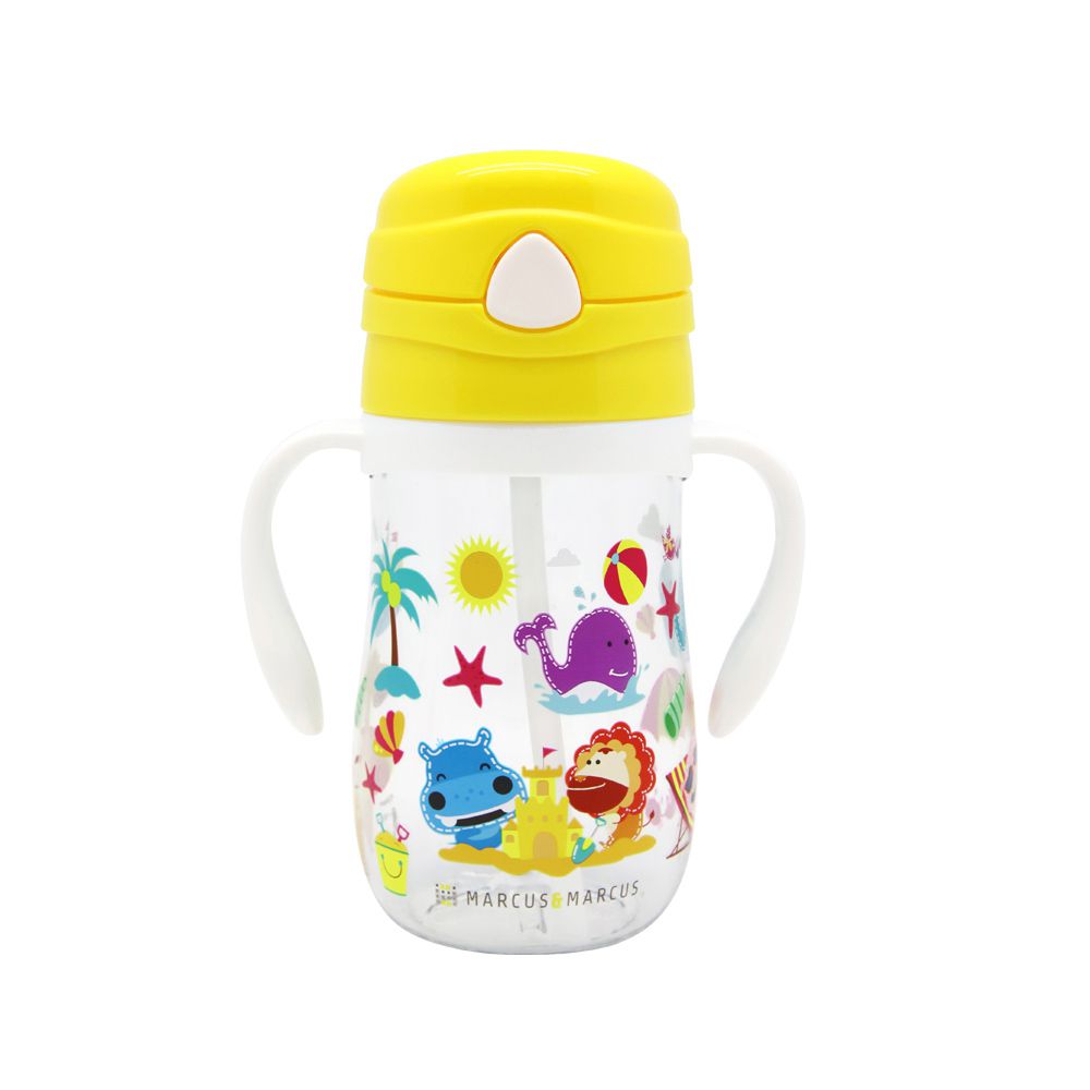 動物樂園Tritan幼兒吸管學習杯-長頸鹿