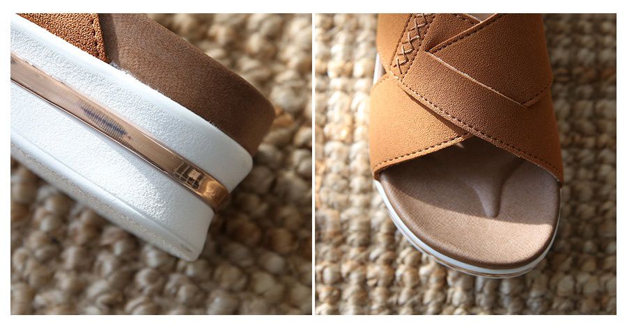 韓國 Dangolunni - 寬版交叉輕量厚底拖鞋-黑