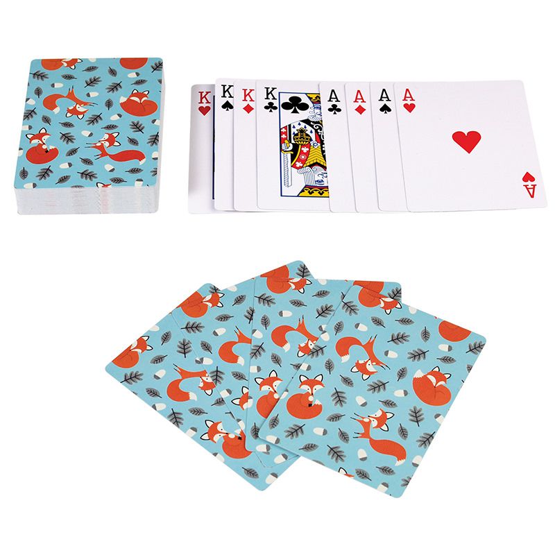 英國 Rex London - 鐵盒撲克牌/紙牌-溫柔狐狸