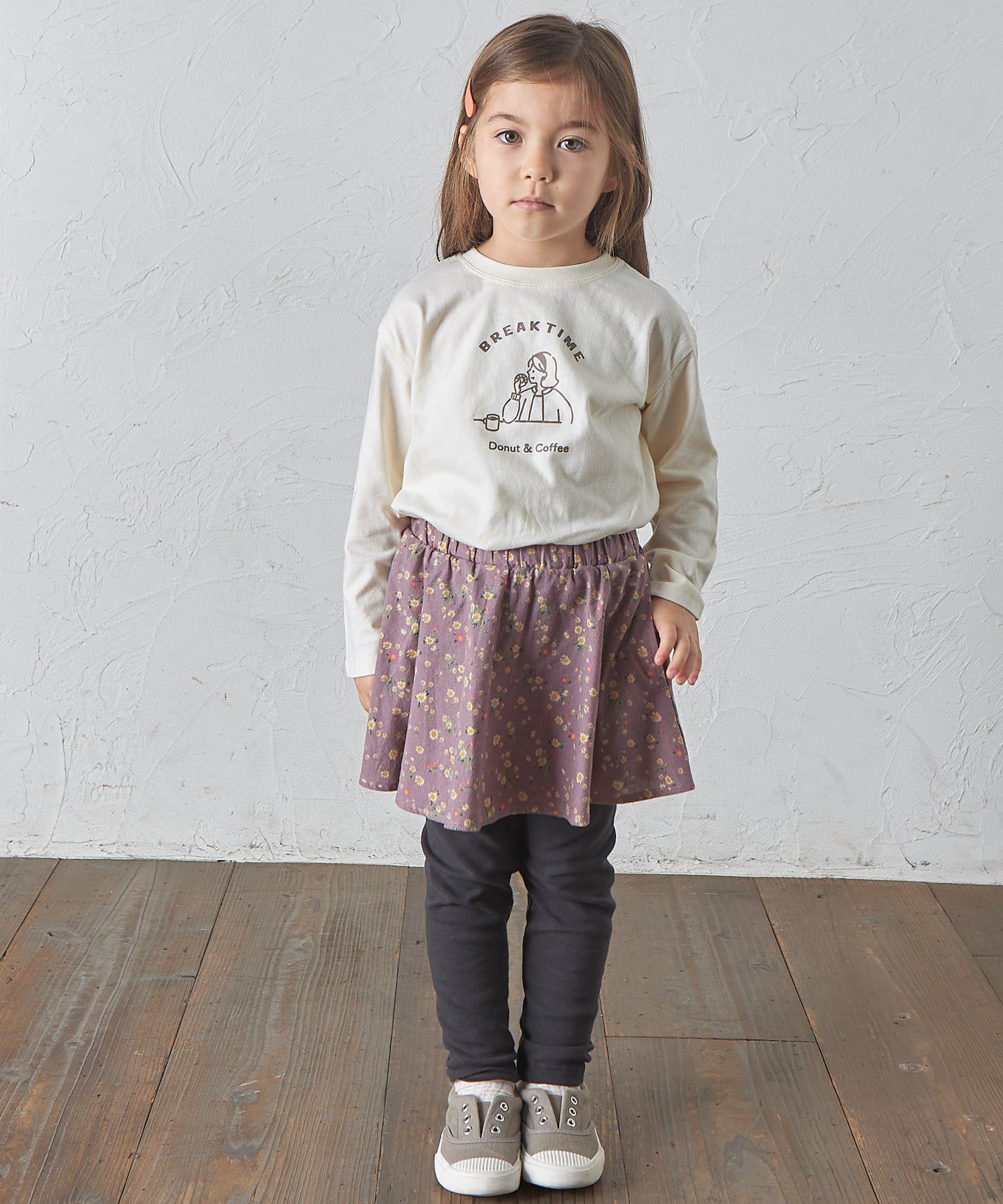 日本 PAIRMANON - 柔軟彈性百搭褲裙-素色-摩卡x灰黑