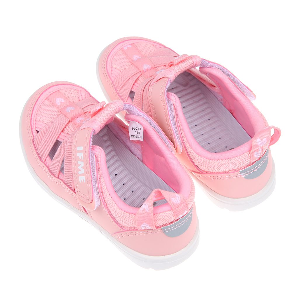 日本IFME - 元氣粉紅兒童機能水涼鞋-粉紅色