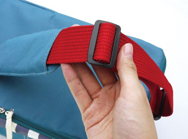 日本現代百貨 - 立體方形 保溫保冷袋/購物袋-19-條紋杏 (37x19x26cm)