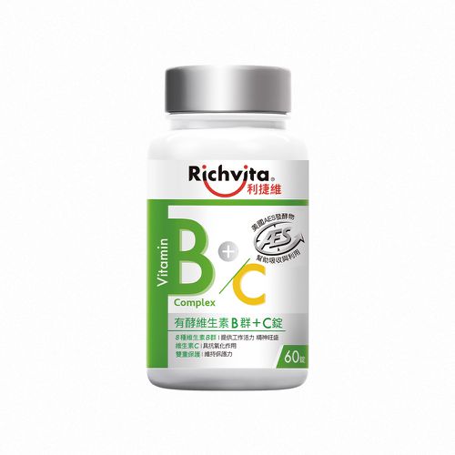 Richvita利捷維 - 有酵維生素B群+C錠 60錠