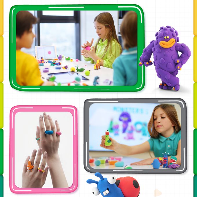 美國Hey Clay - 智塑輕黏土-魔獸戒指組(3罐黏土+1戒圍錐+1戒圍測量板)