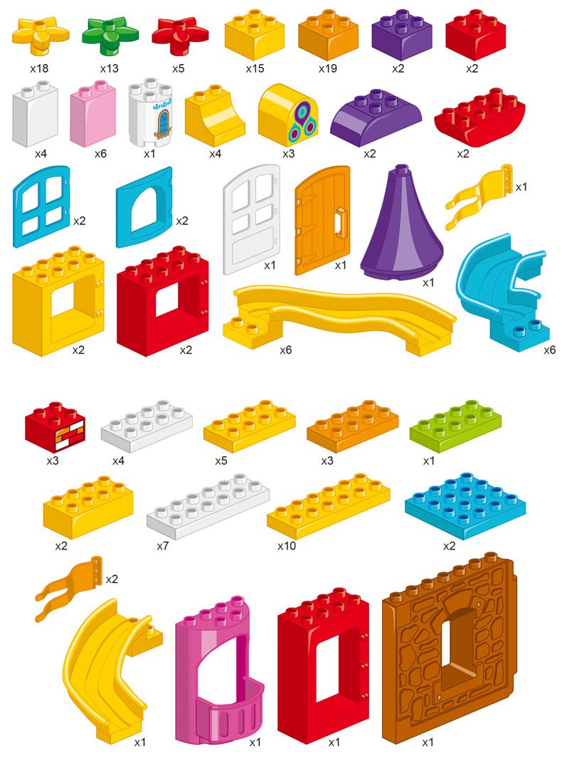 BBlocks - 大顆粒 城堡樂園積木組 盒裝 88003