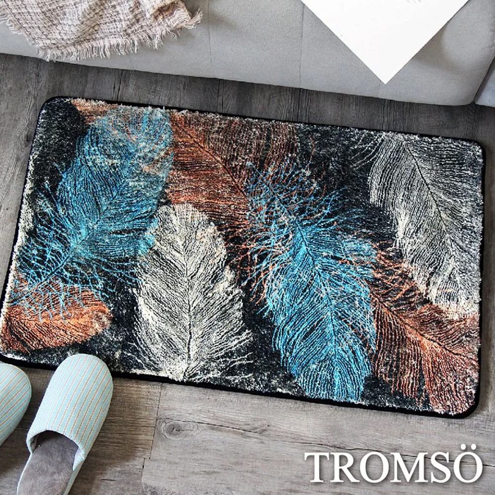 TROMSO - 綿羊絨超吸水地墊-北歐彩葉-80x50公分
