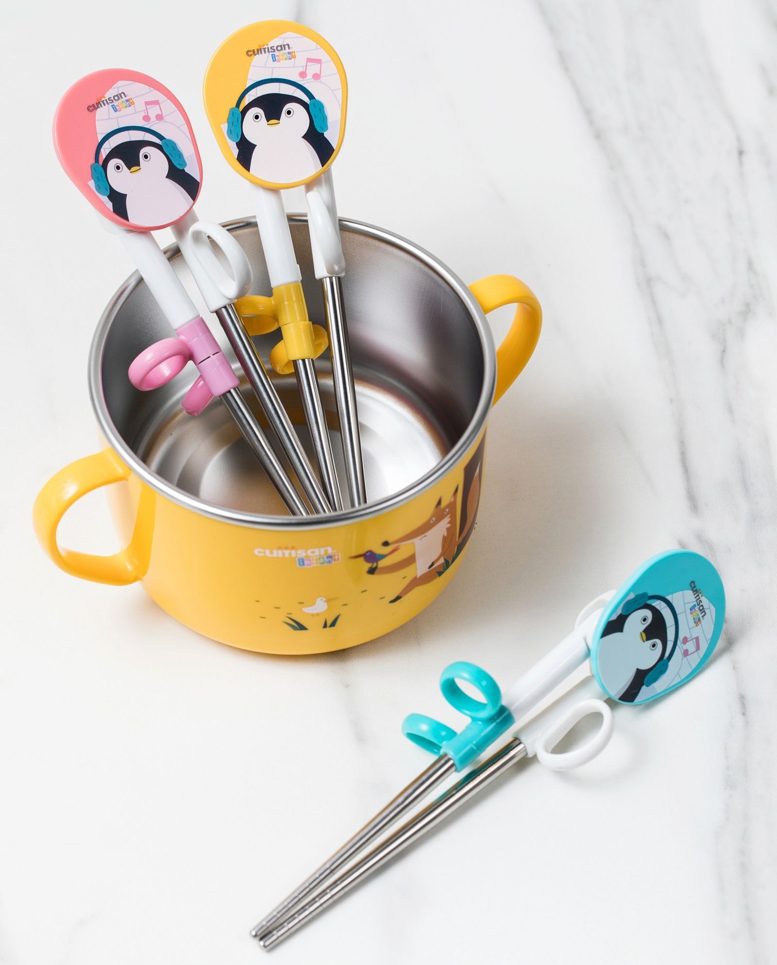 分隔不混味！韓國 Cuitisan 酷藝師保鮮盒 可微波的不銹鋼！