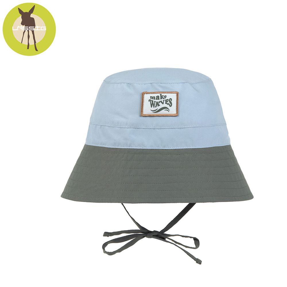 幼童抗UV海灘遮陽漁夫帽-晴空藍 (3-6歲)