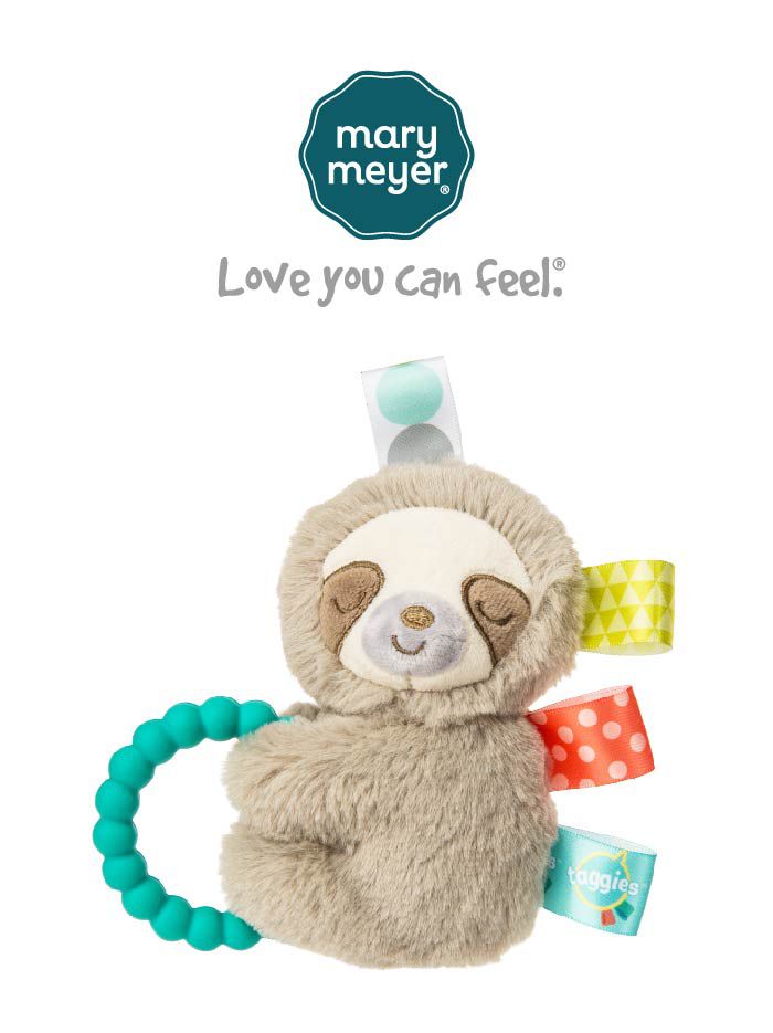 美國 MaryMeyer 蜜兒 - 標籤手搖鈴-微笑樹懶