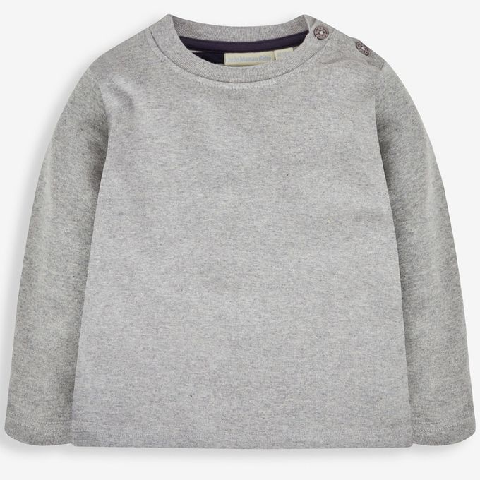 英國 JoJo Maman BeBe - 幼/兒童100%純棉長袖上衣 2 件組(可當內搭)-經典寶藍