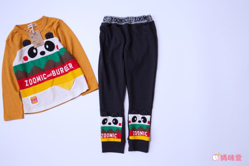 日本 ZOOLAND - 童趣印花圓領長袖上衣-吊帶小熊-薄荷綠