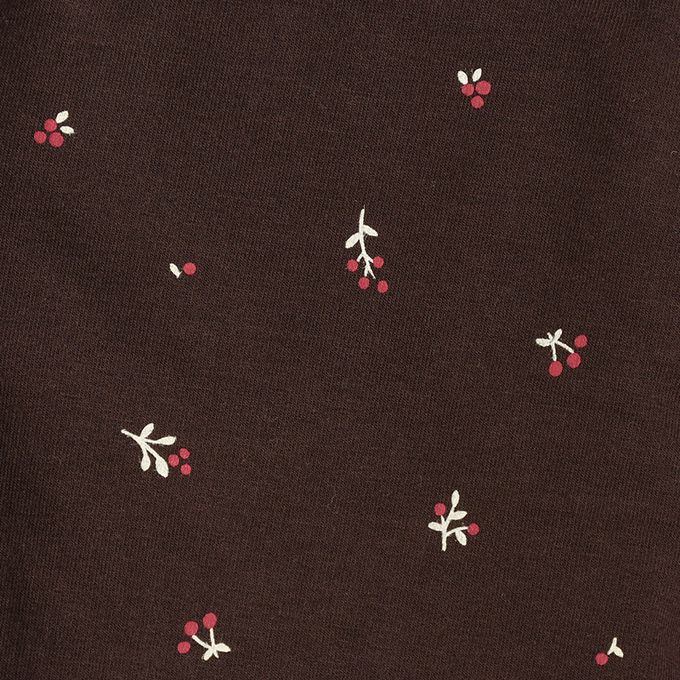 akachan honpo - 10分長經典褲 裏起毛-一般合身款-咖啡色