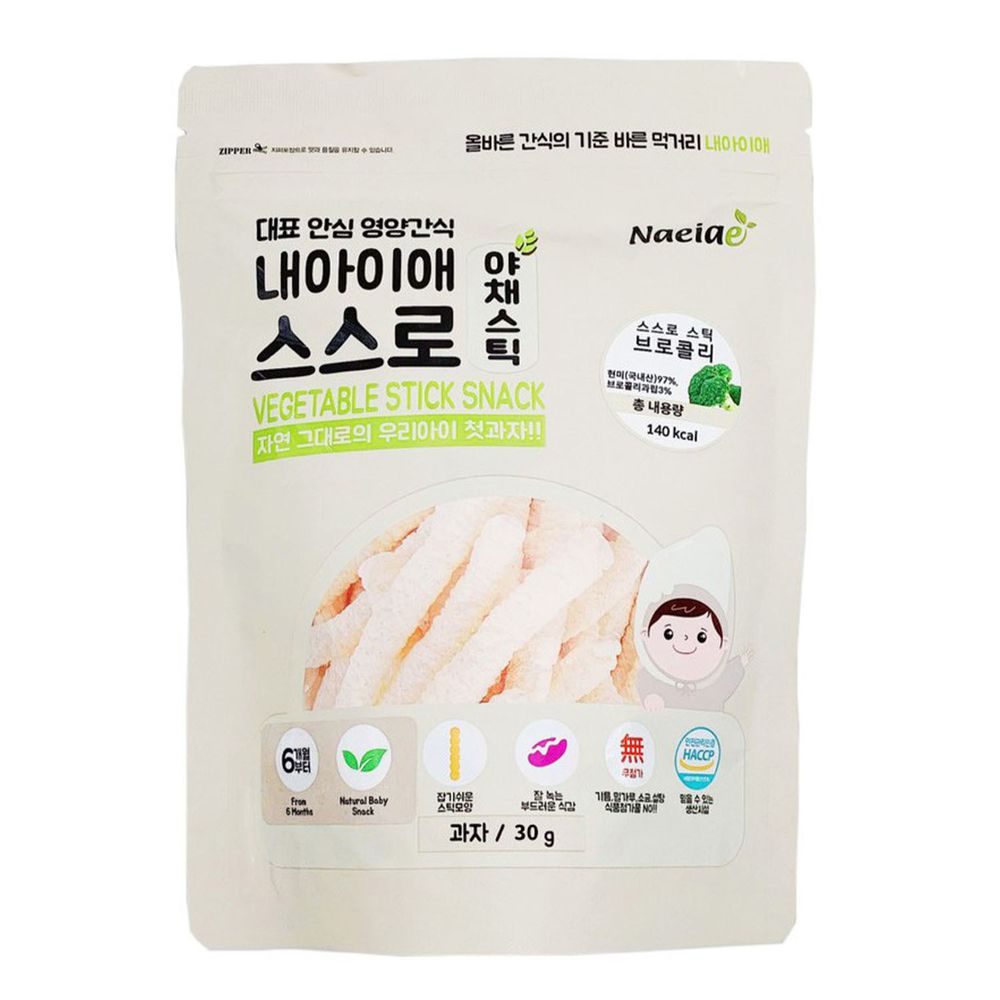 Naeiae - 韓國米棒-花椰菜-建議6個月以上適吃-30g