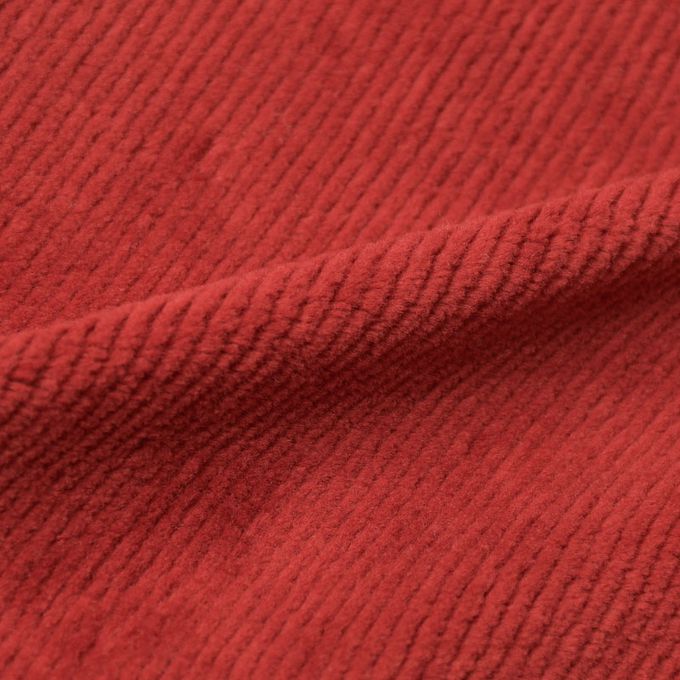 akachan honpo - 10分燈心絨褲-膝蓋圖案-紅色