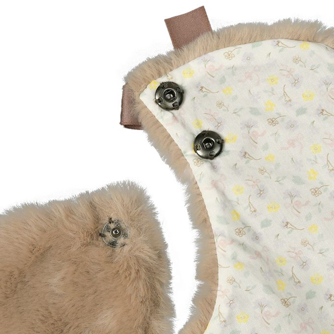 akachan honpo - 附蝴蝶結圍巾-咖啡色