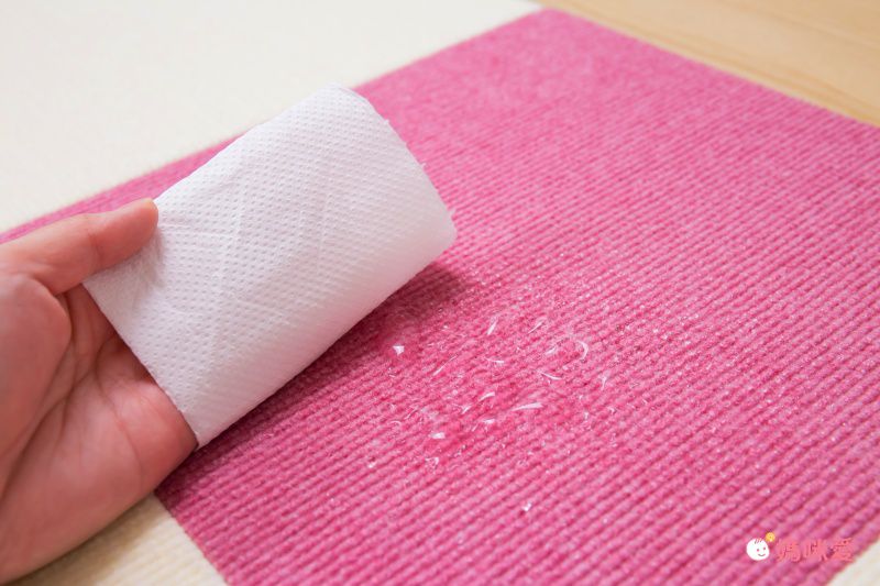 日本 SANKO - (撥水加工)可機洗重複黏貼式輕薄地毯-單色-淺灰 (30×30cmx厚4mm)-4枚入