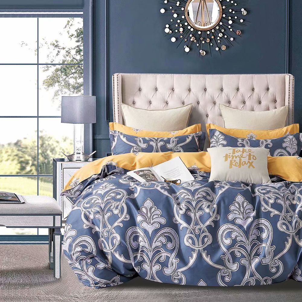 台灣製 極致純棉寢具組-巴黎夜色-加大三件式床包組