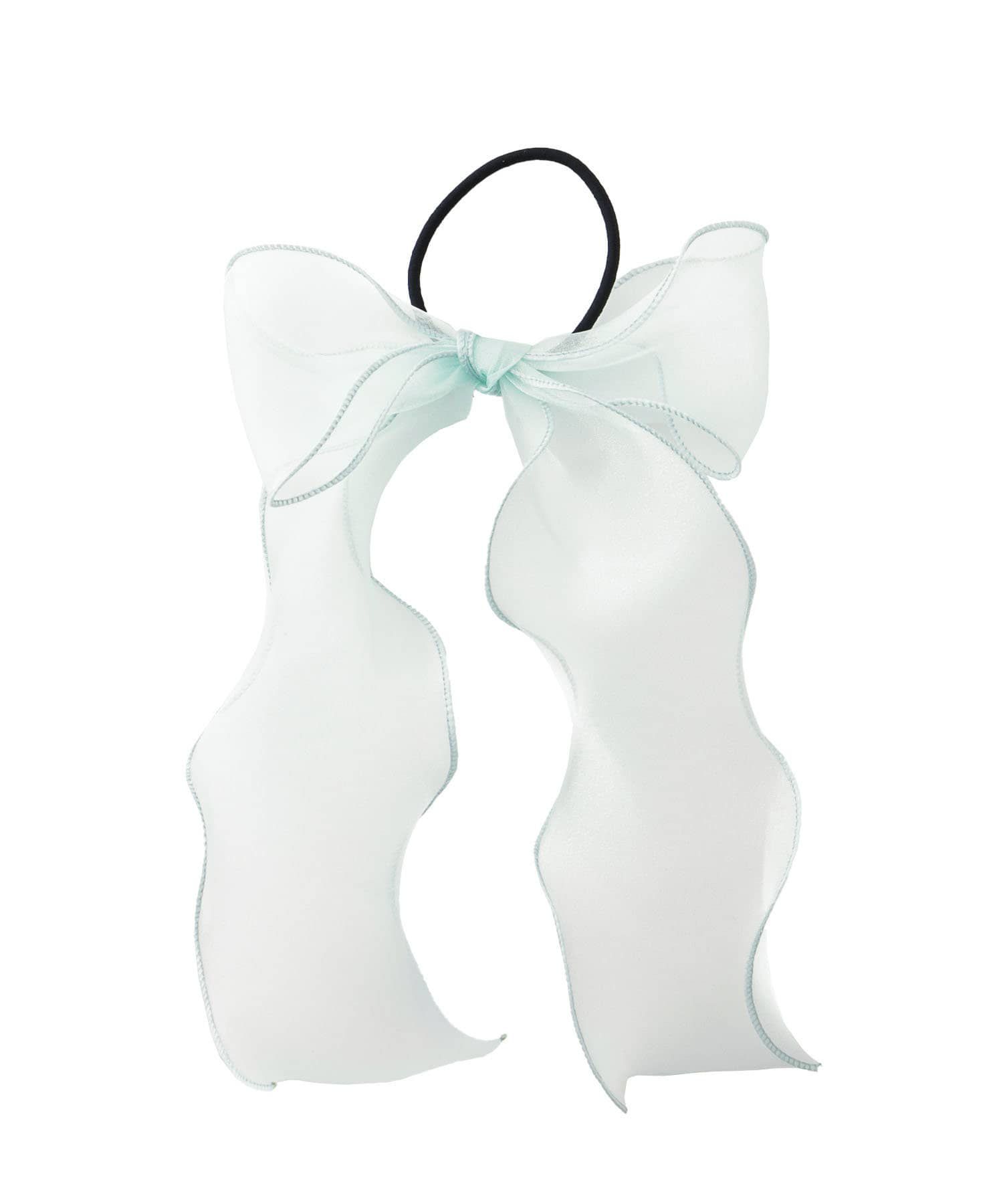 日本 Lattice - 夢幻立體蝴蝶結髮圈-黑籃