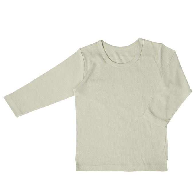 akachan honpo - 長袖圓領速乾上衣-2件組 動物-綠色