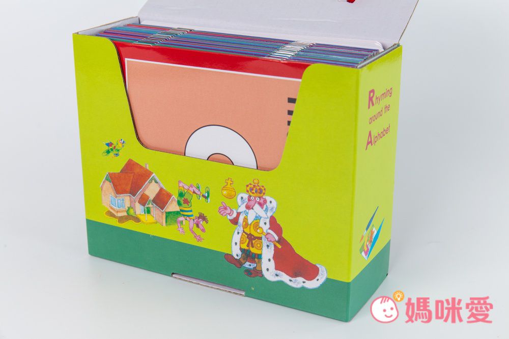 臺灣麥克 - 字母學習啟蒙首部曲-(點讀版)-Rhyming around the Alphabet-14×16.5cm/平裝/彩色/24小書+26張字卡+點讀筆