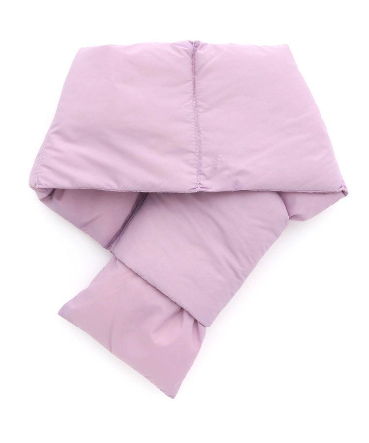 日本 BREEZE - 潑水加工素色羽絨圍脖-薰衣草