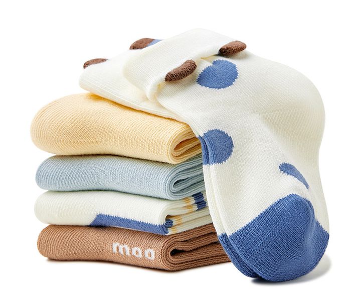 卡通小乳牛短筒純棉襪