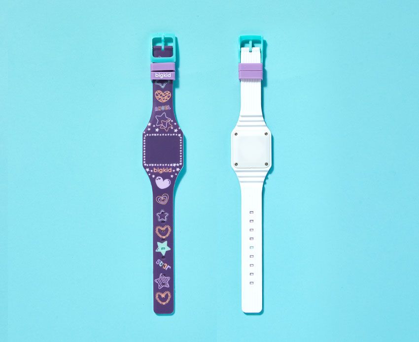 韓國 bigkid - 香香LED電子錶-深藍(橘子香)