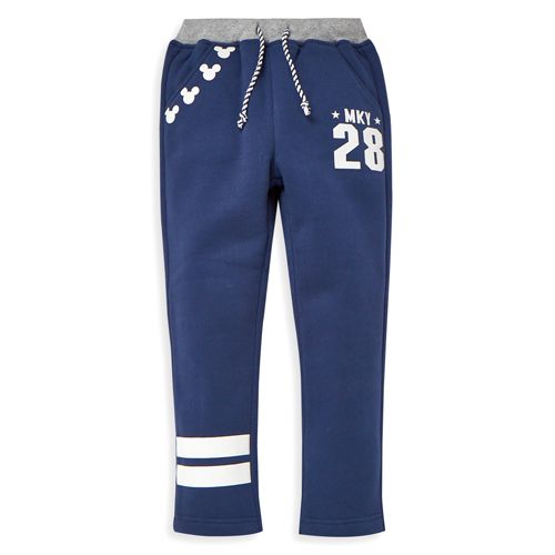 麗嬰房 Disney - 米奇系列運動刷毛長-靛藍