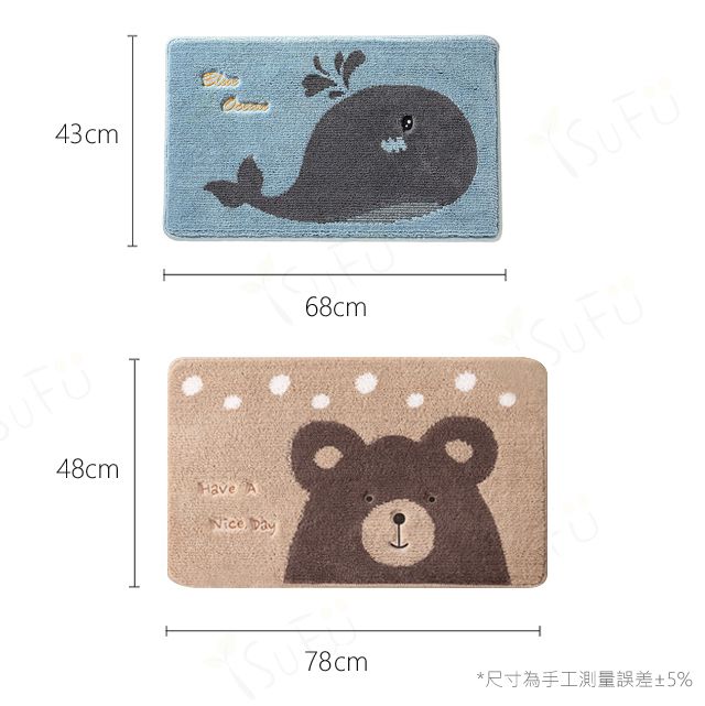 任選4件$999！舒福家居 iSuFu 吸水防滑地墊，快速吸水不滑倒