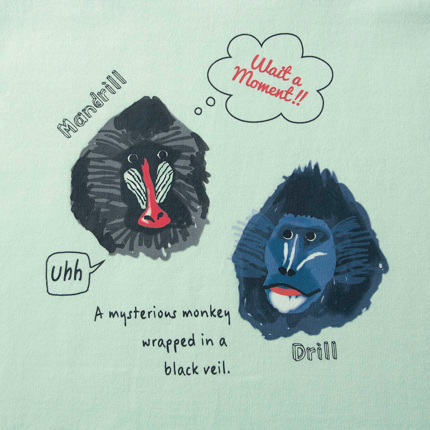 日本千趣會 - 天王寺動物園聯名 短袖上衣-長頸鹿好朋友-米白