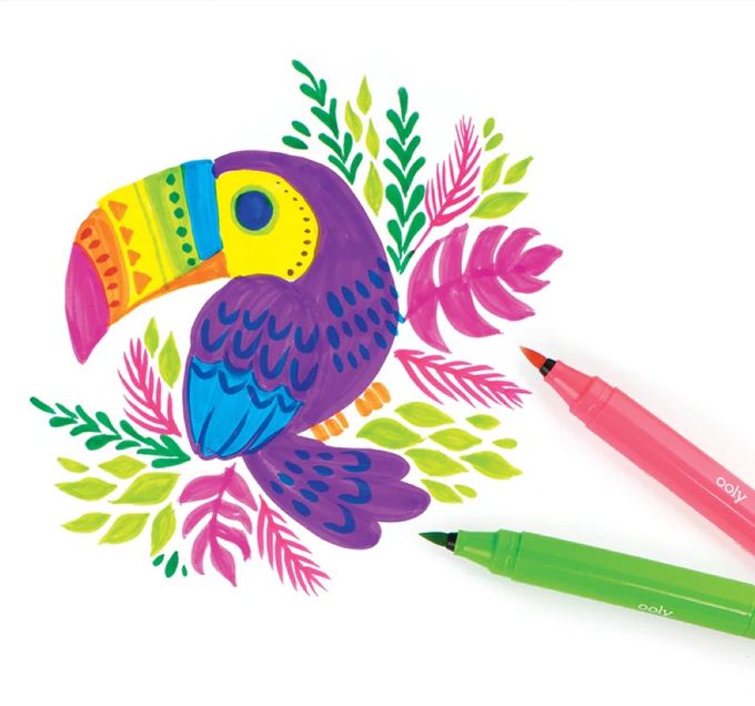 美國 OOLY - 可水洗色筆-10色